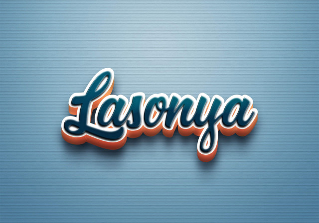 Free photo of Cursive Name DP: Lasonya