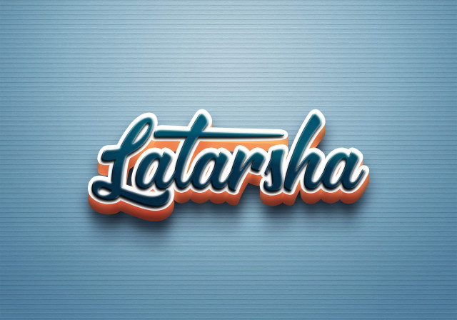 Free photo of Cursive Name DP: Latarsha