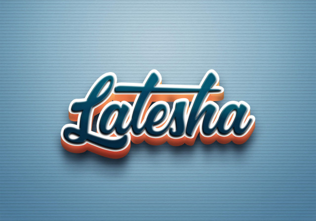 Free photo of Cursive Name DP: Latesha