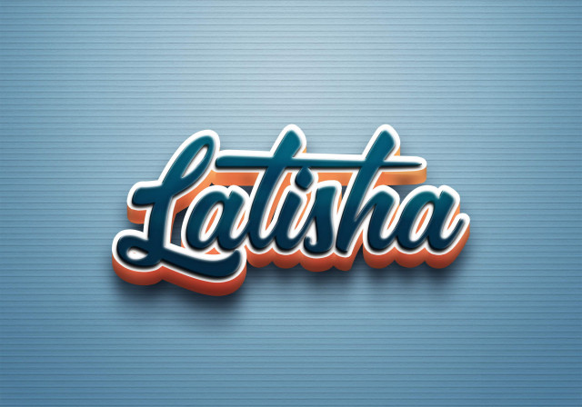 Free photo of Cursive Name DP: Latisha