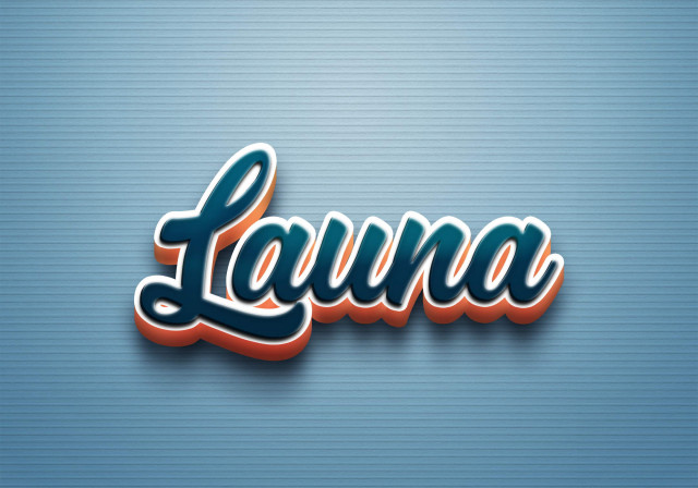 Free photo of Cursive Name DP: Launa