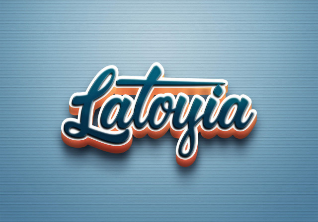 Free photo of Cursive Name DP: Latoyia