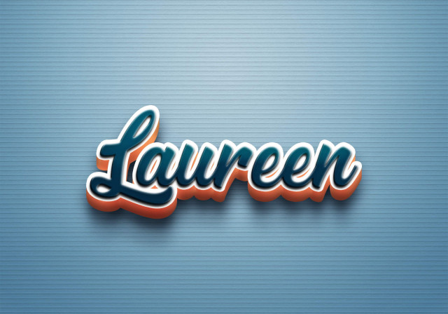 Free photo of Cursive Name DP: Laureen