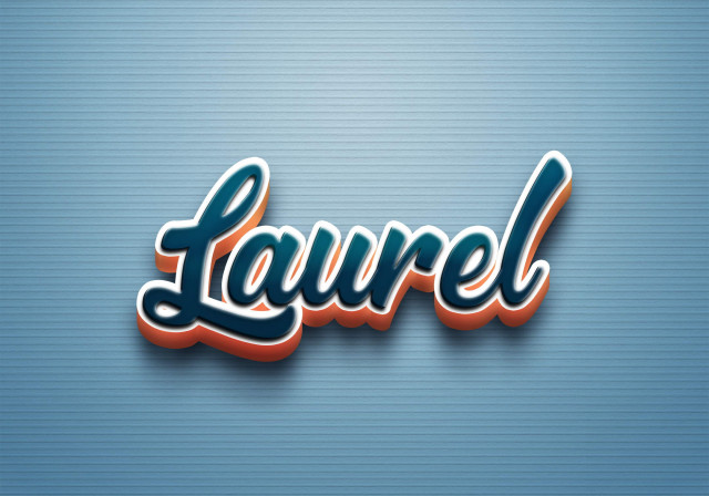 Free photo of Cursive Name DP: Laurel