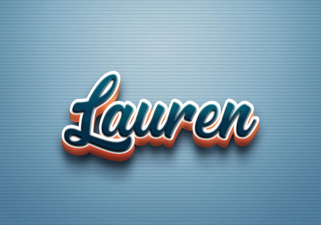 Free photo of Cursive Name DP: Lauren