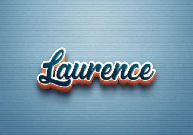 Free photo of Cursive Name DP: Laurence