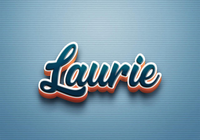 Free photo of Cursive Name DP: Laurie