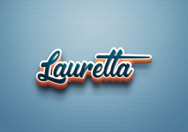 Free photo of Cursive Name DP: Lauretta