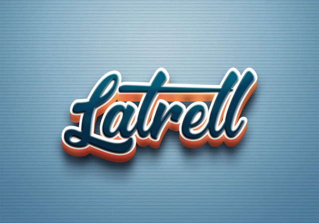 Free photo of Cursive Name DP: Latrell