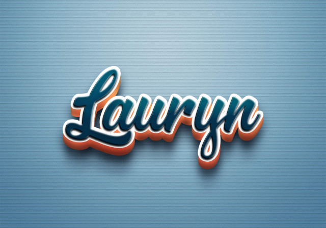 Free photo of Cursive Name DP: Lauryn