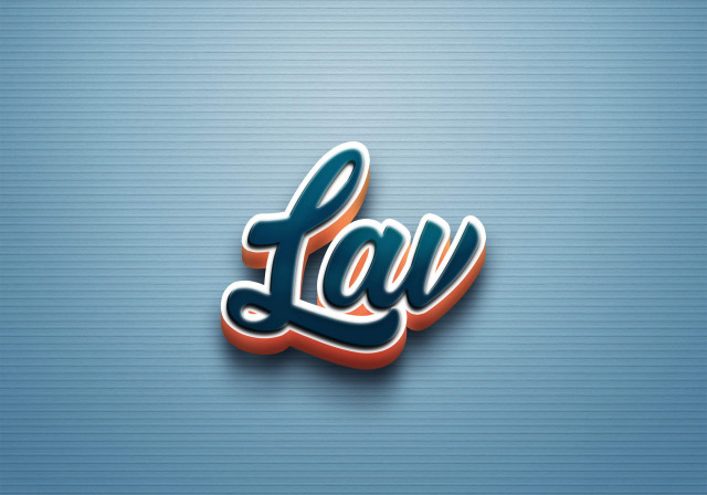 Free photo of Cursive Name DP: Lav