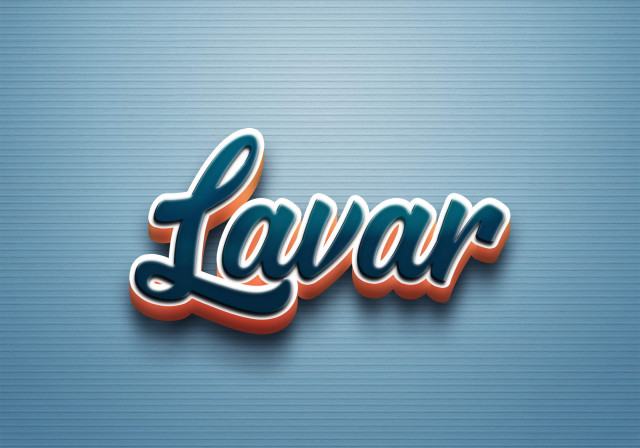 Free photo of Cursive Name DP: Lavar