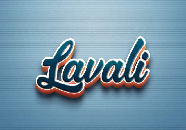 Free photo of Cursive Name DP: Lavali