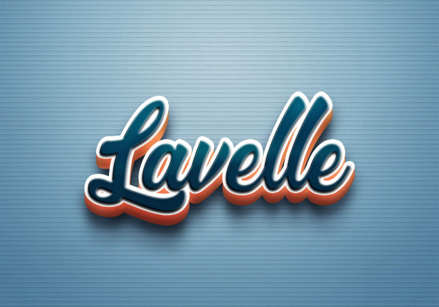 Free photo of Cursive Name DP: Lavelle