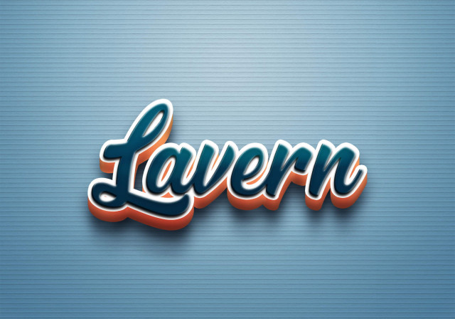 Free photo of Cursive Name DP: Lavern