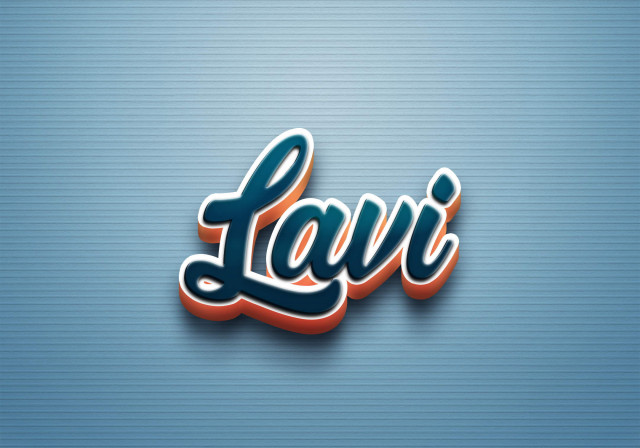 Free photo of Cursive Name DP: Lavi