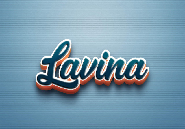 Free photo of Cursive Name DP: Lavina