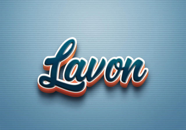 Free photo of Cursive Name DP: Lavon