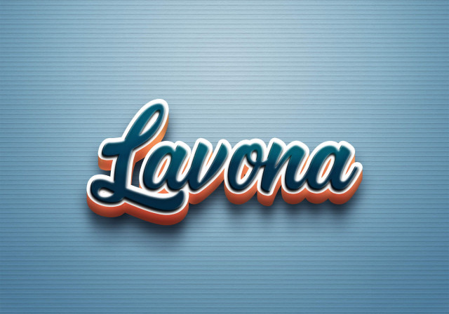 Free photo of Cursive Name DP: Lavona