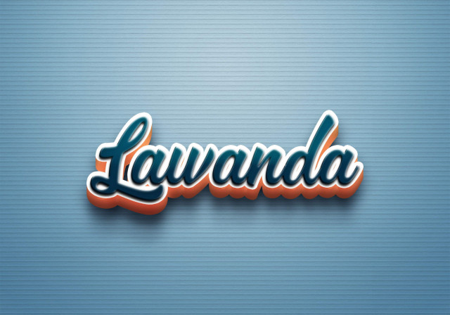 Free photo of Cursive Name DP: Lawanda