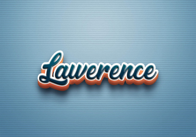 Free photo of Cursive Name DP: Lawerence