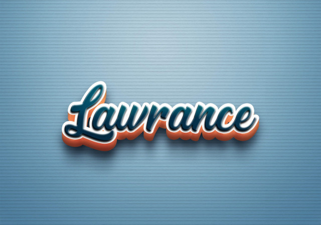 Free photo of Cursive Name DP: Lawrance