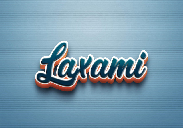 Free photo of Cursive Name DP: Laxami