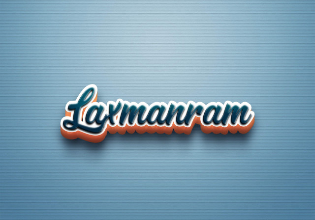 Free photo of Cursive Name DP: Laxmanram