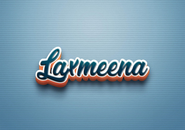 Free photo of Cursive Name DP: Laxmeena