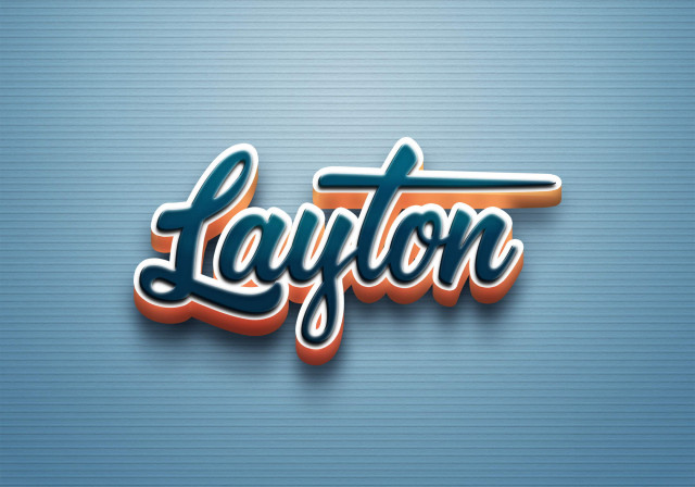 Free photo of Cursive Name DP: Layton