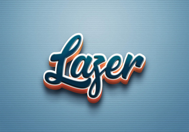 Free photo of Cursive Name DP: Lazer