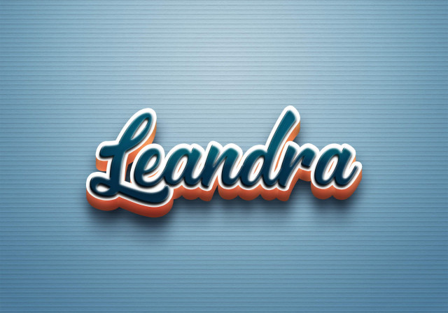 Free photo of Cursive Name DP: Leandra