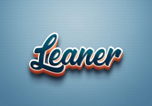 Free photo of Cursive Name DP: Leaner