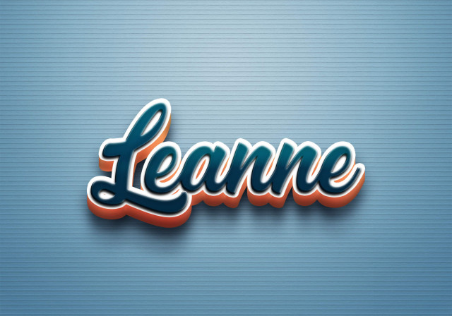 Free photo of Cursive Name DP: Leanne