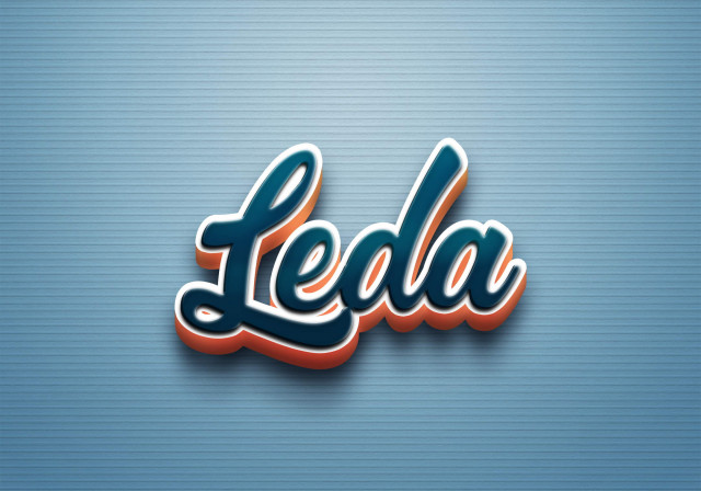 Free photo of Cursive Name DP: Leda