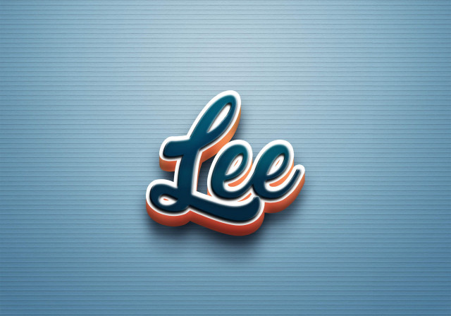 Free photo of Cursive Name DP: Lee