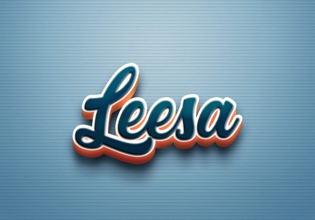 Free photo of Cursive Name DP: Leesa