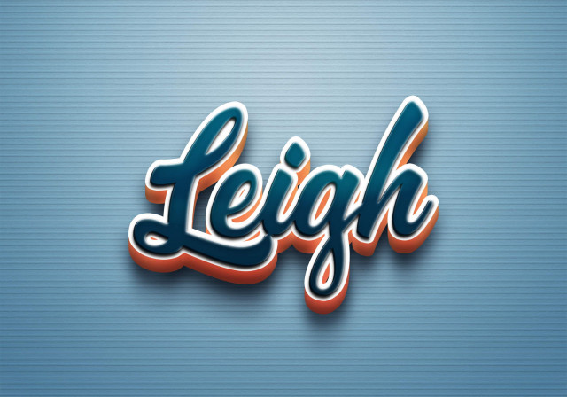 Free photo of Cursive Name DP: Leigh