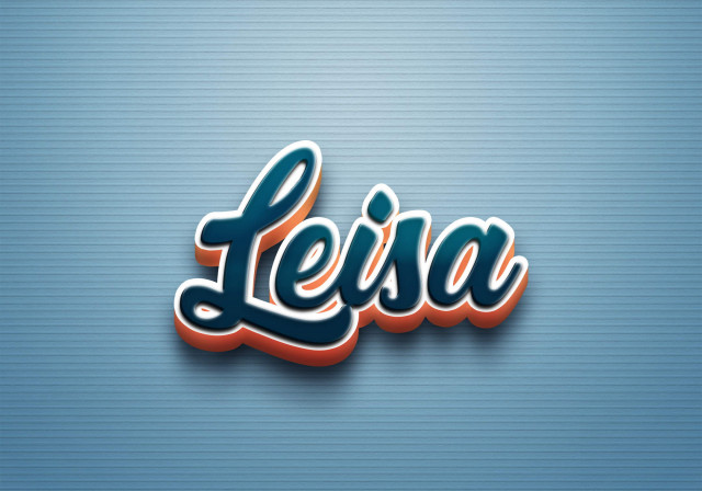 Free photo of Cursive Name DP: Leisa