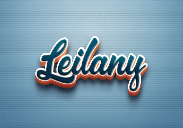 Free photo of Cursive Name DP: Leilany