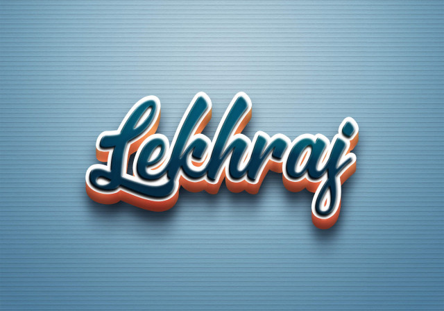 Free photo of Cursive Name DP: Lekhraj