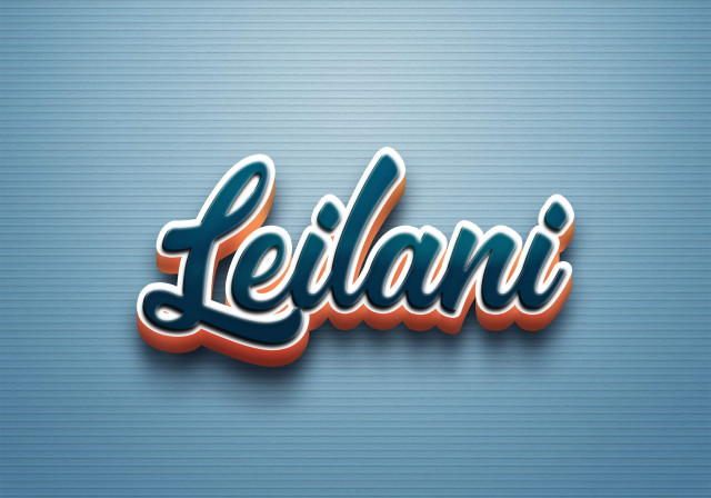 Free photo of Cursive Name DP: Leilani