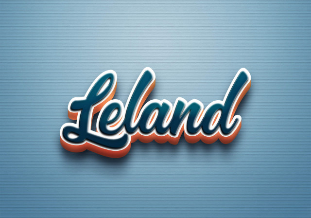 Free photo of Cursive Name DP: Leland