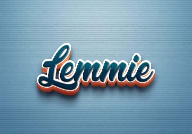 Free photo of Cursive Name DP: Lemmie