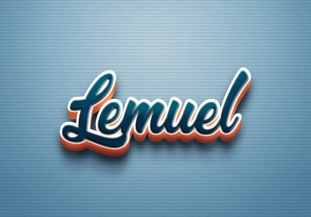 Free photo of Cursive Name DP: Lemuel