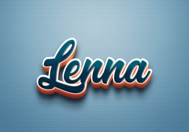 Free photo of Cursive Name DP: Lenna