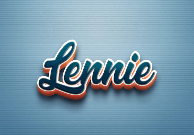 Free photo of Cursive Name DP: Lennie