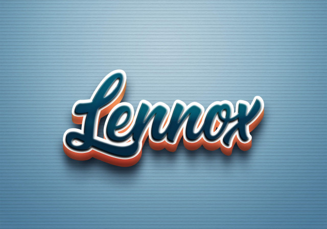 Free photo of Cursive Name DP: Lennox