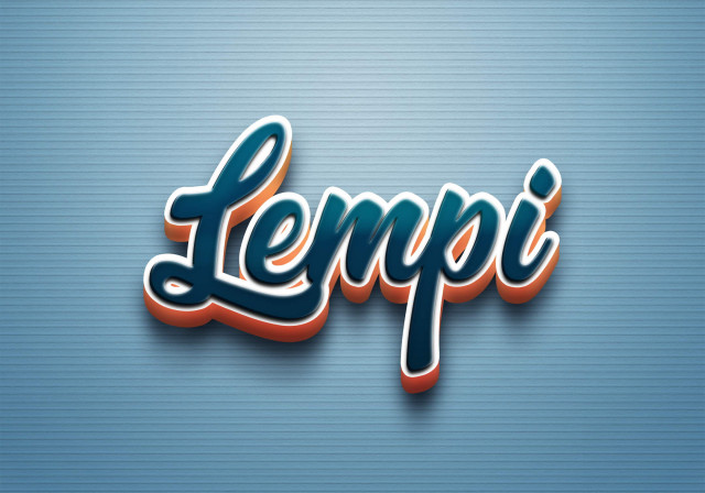 Free photo of Cursive Name DP: Lempi