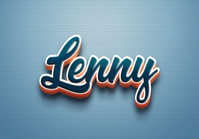 Free photo of Cursive Name DP: Lenny